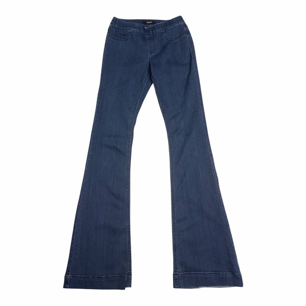 Cello Small Dark Blue Stretch Flared Women’s Jeans